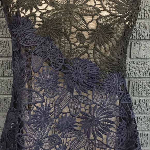 NWT GORGEOUS Deletta Blouse baby/black lace Sz XS - Picture 2 of 3